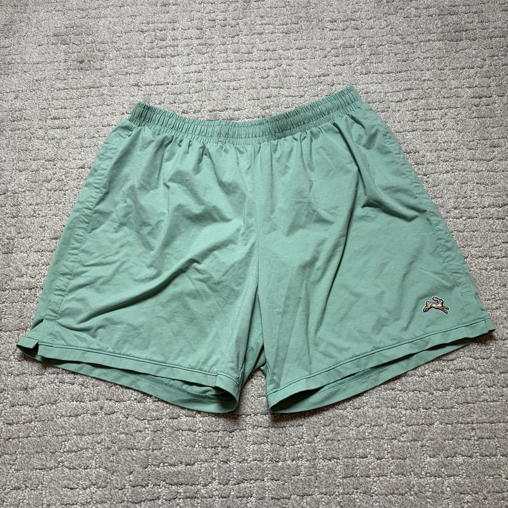Tracksmith Mens Size Medium Lined Session Shorts Green Running Workout 5" Inseam